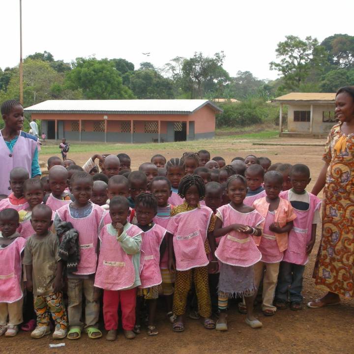 Kindergarten Children in Obala Cameroon